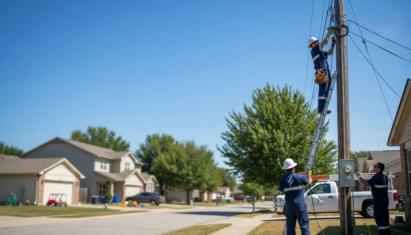 Residential electrician providing installation services in Forsan, TX
